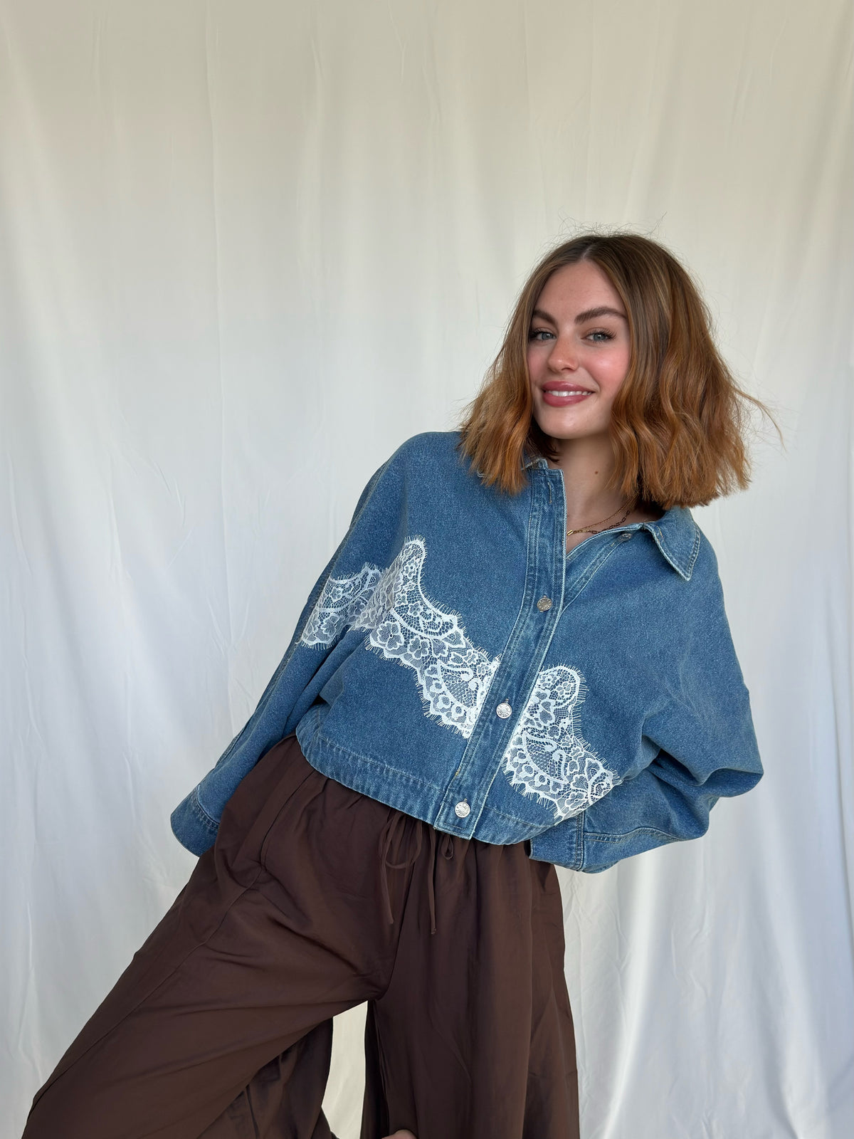 Lace Denim Jacket