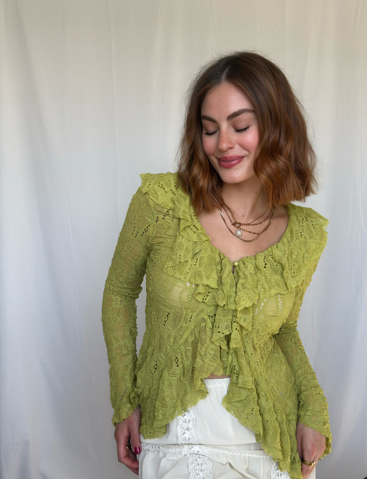 Moss Lace Top