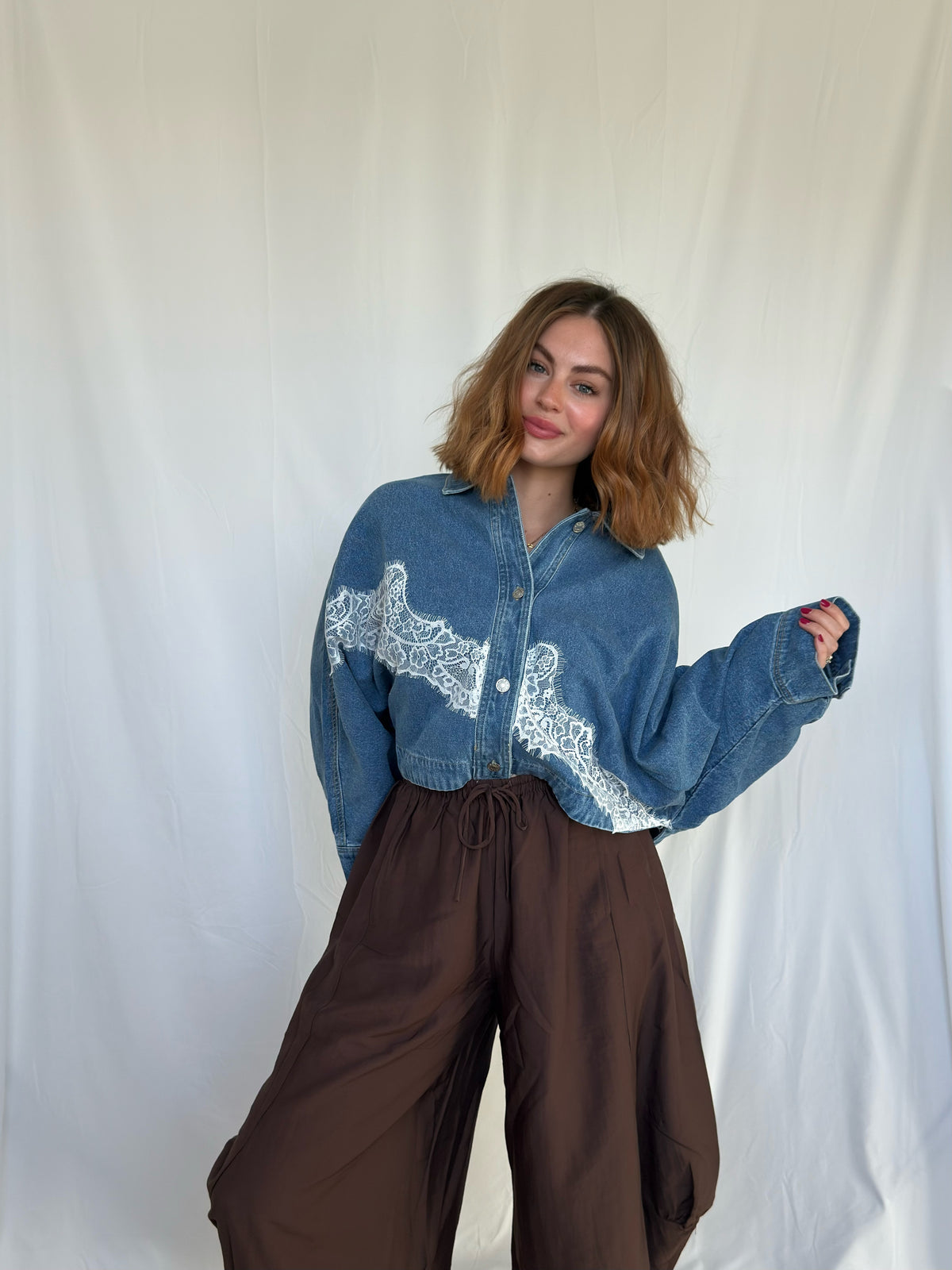 Lace Denim Jacket