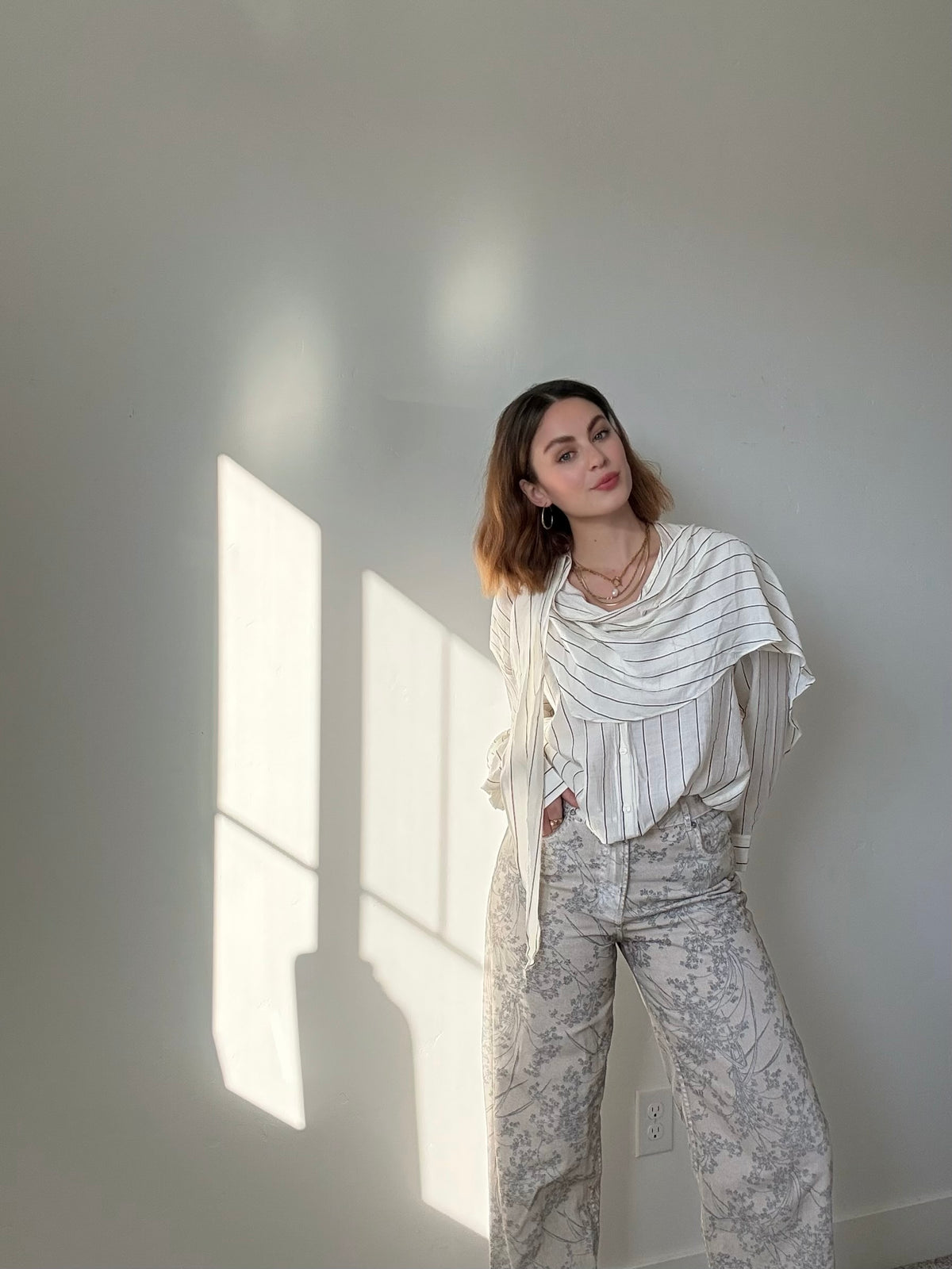 Worn and Wild Drape Top