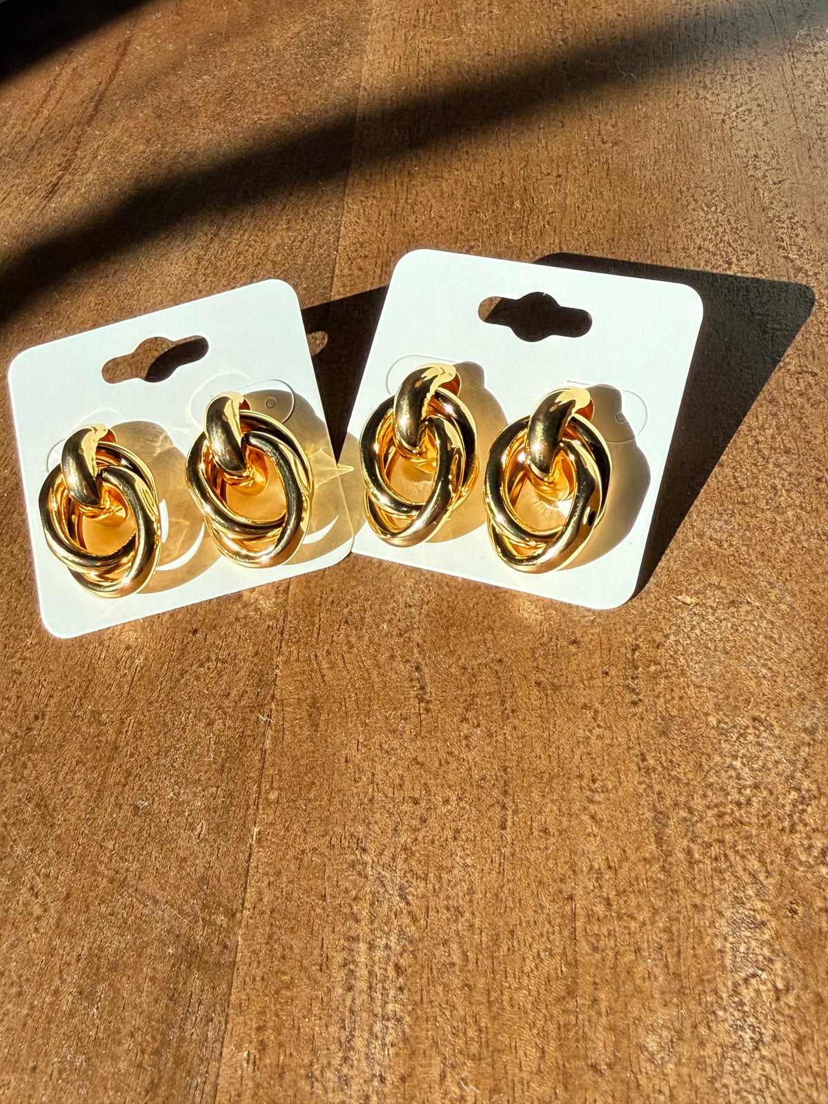 Gold Knot Earrings